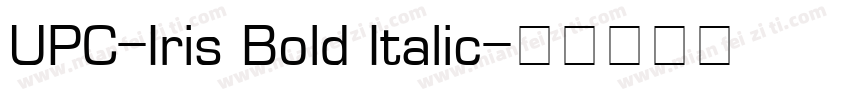 UPC-Iris Bold Italic字体转换
